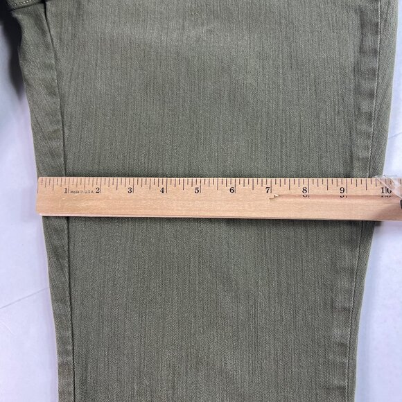 Not Your Daughters Jeans Women's 36x22* Dayla Wide Cuff Capri Green Denim Tag 14 - Picture 13 of 16